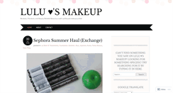 Desktop Screenshot of lululuvsmakeup.com